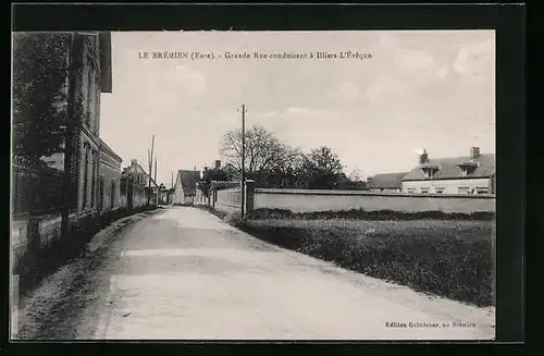 AK Le Brémien, Grande Rue conduisant à Illiers-l'Éveque