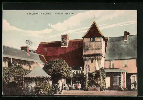 AK Beaumont-le-Roger, Hotel du Lion d'Or