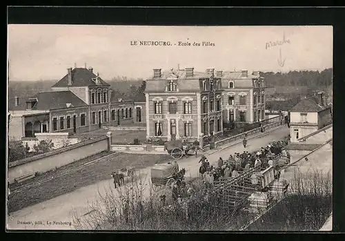 AK Le Neubourg, Ecole des Filles