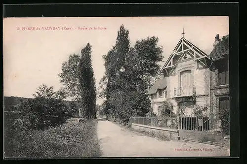 AK Saint-Pierre-du-Vauvray, Route de la Poste