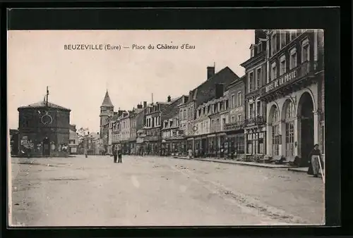 AK Beuzeville, Place du Chateau d'Eau