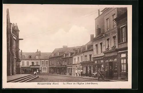AK Beuzeville, La Place de l'Eglise