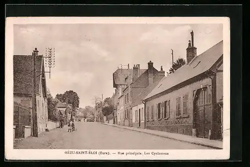 AK Bézu-Saint-Éloi, Rue principale, Les Cyclamens