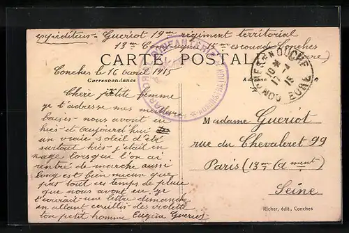 AK Conches, La Route de Lyre