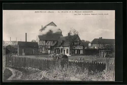 AK Breteuil, Le Moulin et la Maison normande