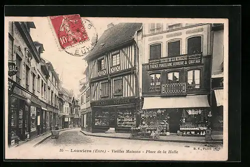 AK Louviers, Vieilles Maisons, Place de la Halle