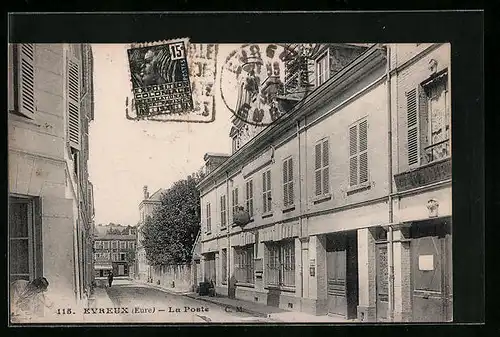 AK Evreux, La Poste