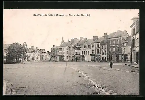 AK Breteuil-sur-Iton, Place du Marché
