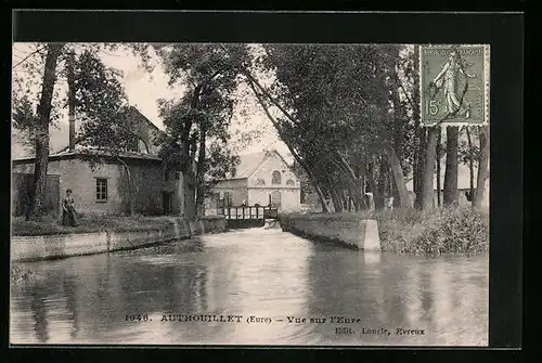 AK Authouillet, Vue sur l'Eure