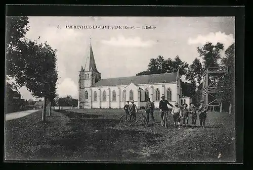 AK Amfreville-la-Campagne, l'Eglise