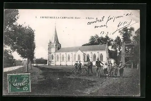 AK Amfreville-la-Campagne, l'Eglise