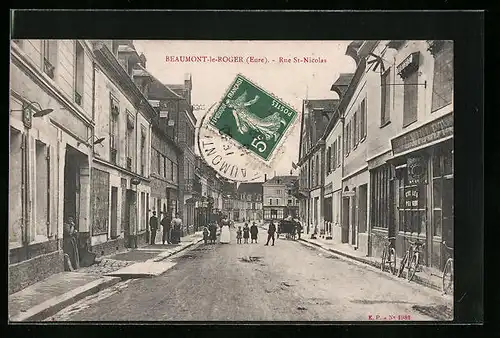 AK Beaumont-le-Roger, Rue St-Nicolas