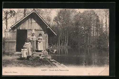 AK Gasny, Lavoir de la Vausonnière