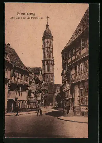 AK Braunschweig, Alte Wage mit Andreaskirche