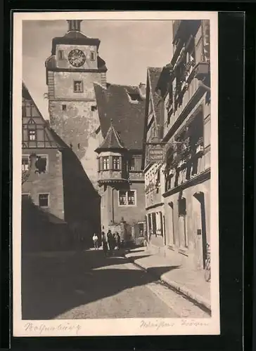 AK Rothenburg o. T., Weisser Turm