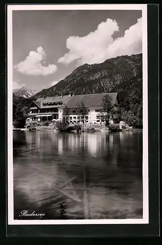 AK Garmisch-Partenkirchen, Hotel Badersee am Badersee