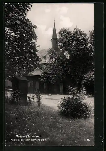 AK Menden / Sauerland, Kapelle auf dem Rothenberge