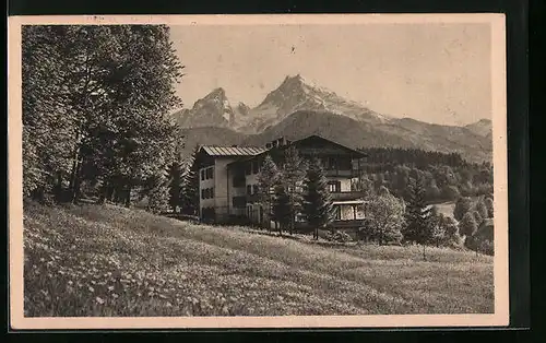 AK Berchtesgaden, Alpenpension Haus Hindenburg