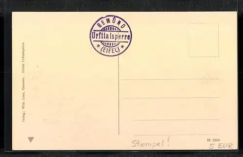 AK Gemünd / Eifel, Urfttalsperre