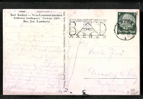 AK Bad Aachen, Neu-Linzenshäuschen