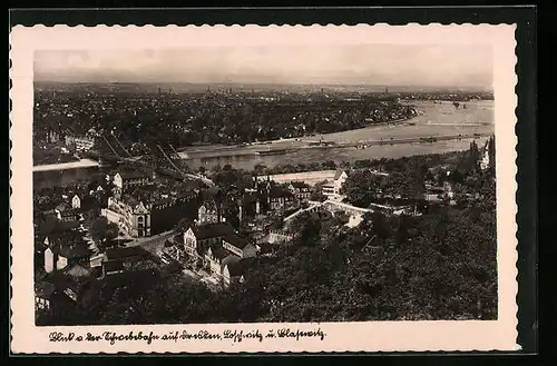AK Dresden, Panorama mit Blick auf Loschwitz