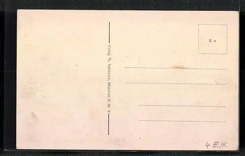 AK München, Passanten vor dem Karlstor