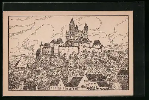 AK Schwäbisch Hall, Comburg mit Umgebung