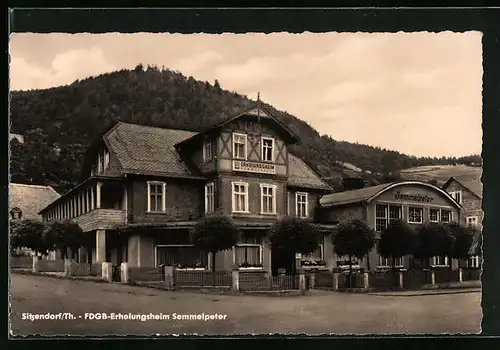 AK Sitzendorf / Th., FDGB-Erholungsheim Semmelpeter