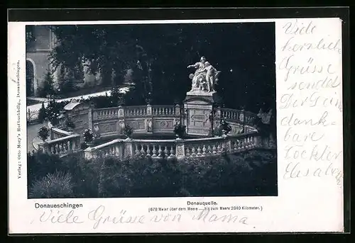 AK Donaueschingen, Donauquelle