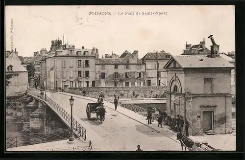 AK Soissons, le Pont de Saint-Waast