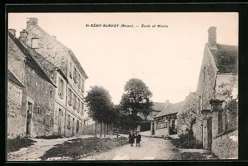 AK St-Rémy-Blanzy, École et Mairie