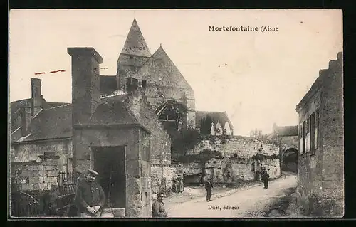 AK Mortefontaine, Une Rue