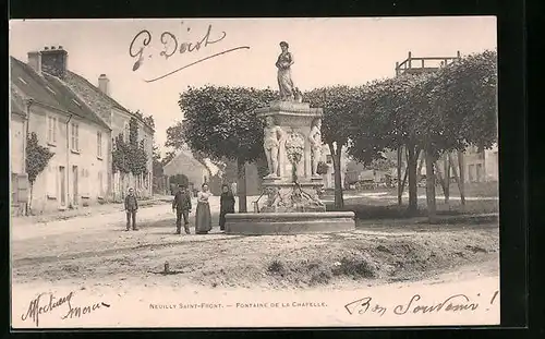 AK Neuilly-Saint-Front, Fontaine de la Chapelle