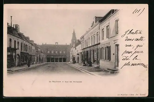 AK Le Nouvion, Rue de Prisches