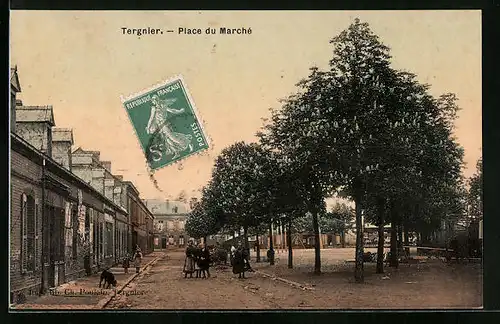 AK Tergnier, Place du Marché