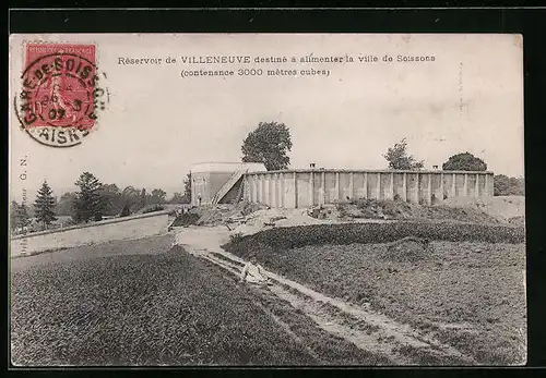 AK Villeneuve, Réservoir destiné à alimenter la ville de Soissons