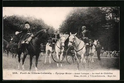 AK Forêt de Villers-Cotterêts, Équipage Menier, Avent l`attaque, Au rond de Châtillon