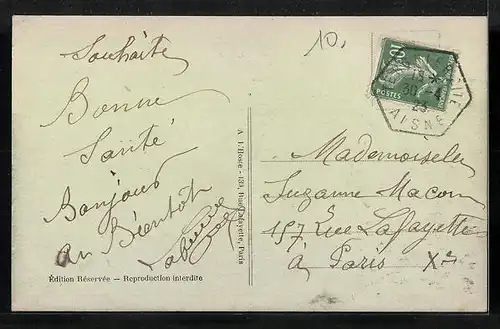 AK Tergnier, Chemin de fer du Nord, Vue Panoramique, Côté Nord