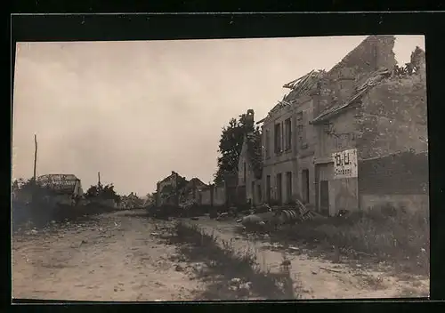 Foto-AK Corbeny, Strassenpartie