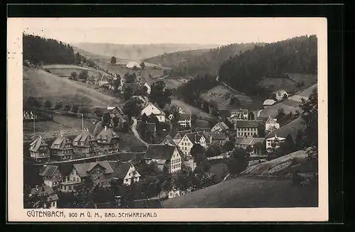 AK Gütenbach / Schwarzwald, Gesamtansicht