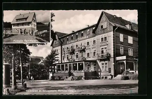 AK Schönwald / Schwarzwald, Hotel Kurhaus Viktoria, Hermann Kern-Haus