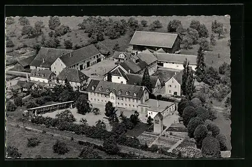 AK Storzeln, Kinderheim und Gutshof Storzeln aus der Vogelschau