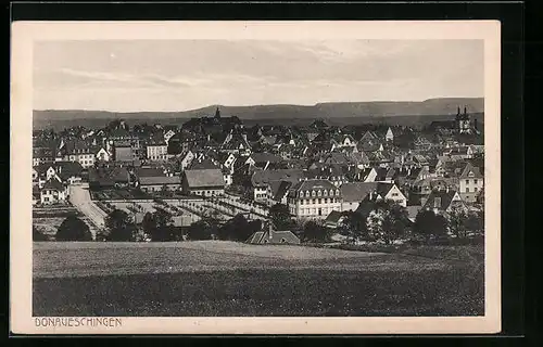 AK Donaueschingen, Gesamtansicht