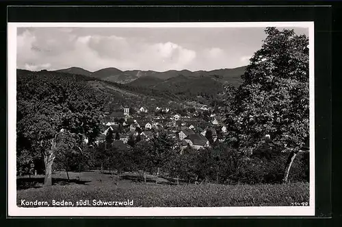 AK Kandern / Schwarzwald, Ortsansicht aus der Vogelschau