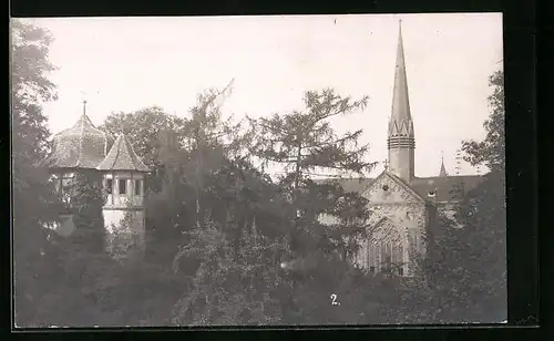 Foto-AK Maulbronn, Blick zur Kirche