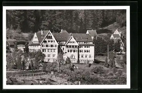 AK Calw, Ortspartie aus der Vogelschau