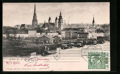 AK Linz a. d. Donau, Panorama