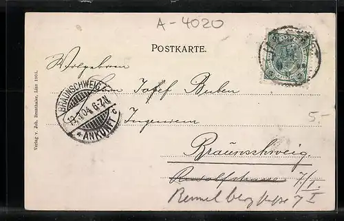 AK Linz a. D., Blick vom Bauernberg