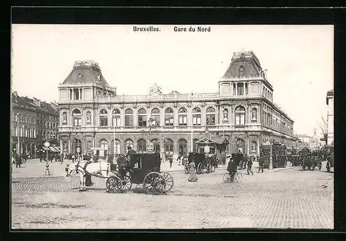 AK Brüssel / Bruxelles, Gare du Nord, Bahnhof