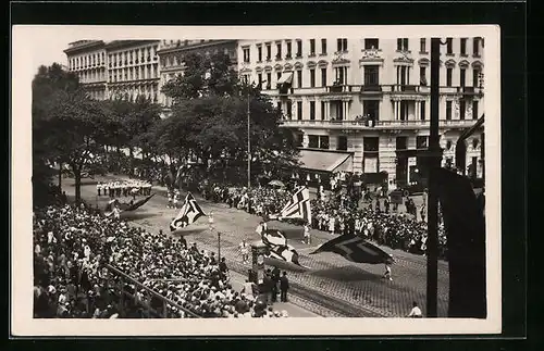 AK Wien, X. Deutsches Bundes Sängerfest, Festzug